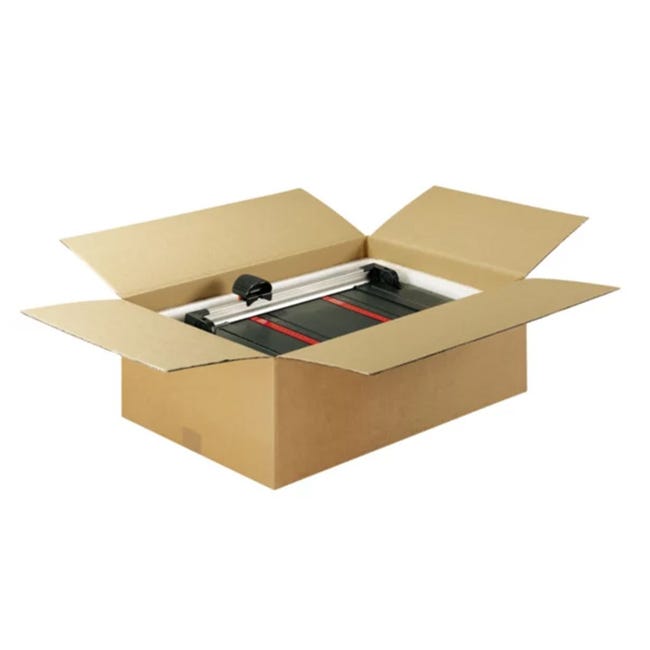 15 cartons d'emballage 25 x 25 x 10 cm - Simple cannelure - Raja