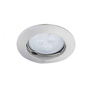 Spot LED Encastrable SMD 0,8W 42lm DC12V IP20 Ø73mm Chrome - Blanc