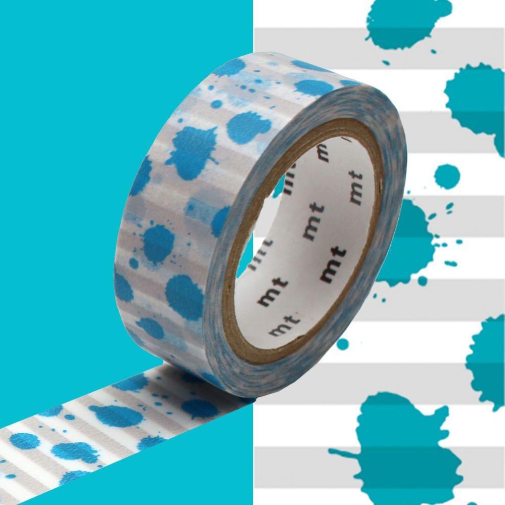 Masking Tape Dekorativ – Streifen Design, Aqua, 1,5 Cm X 7 M, Für Scrapbooking