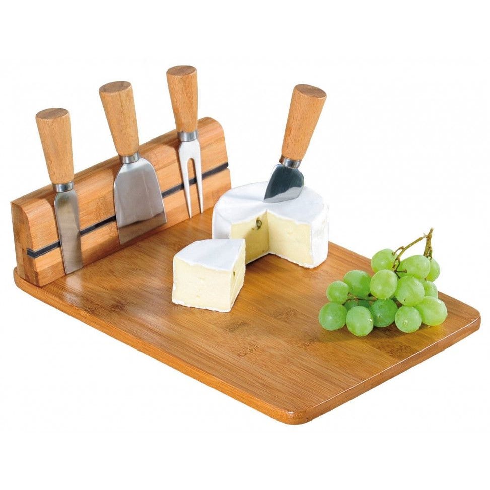 Plateau à fromage : Plateau avec cloche, Rabot et Couteau