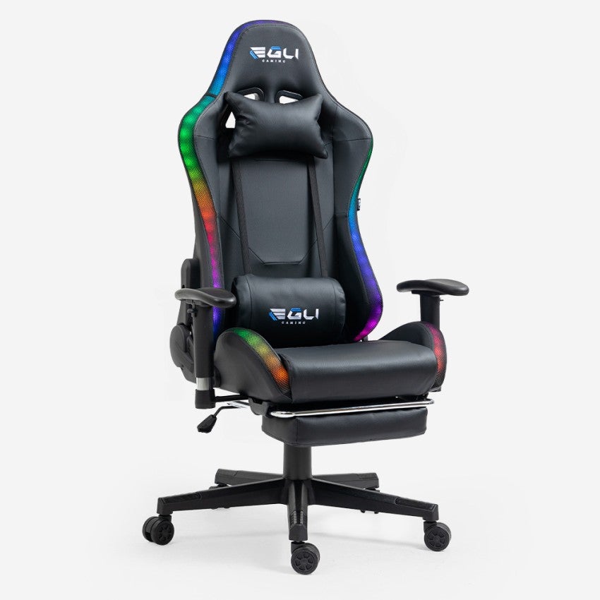 Sedia Gaming RACER: Ergonomica, Tessuto imbottito, Regolabile, 120