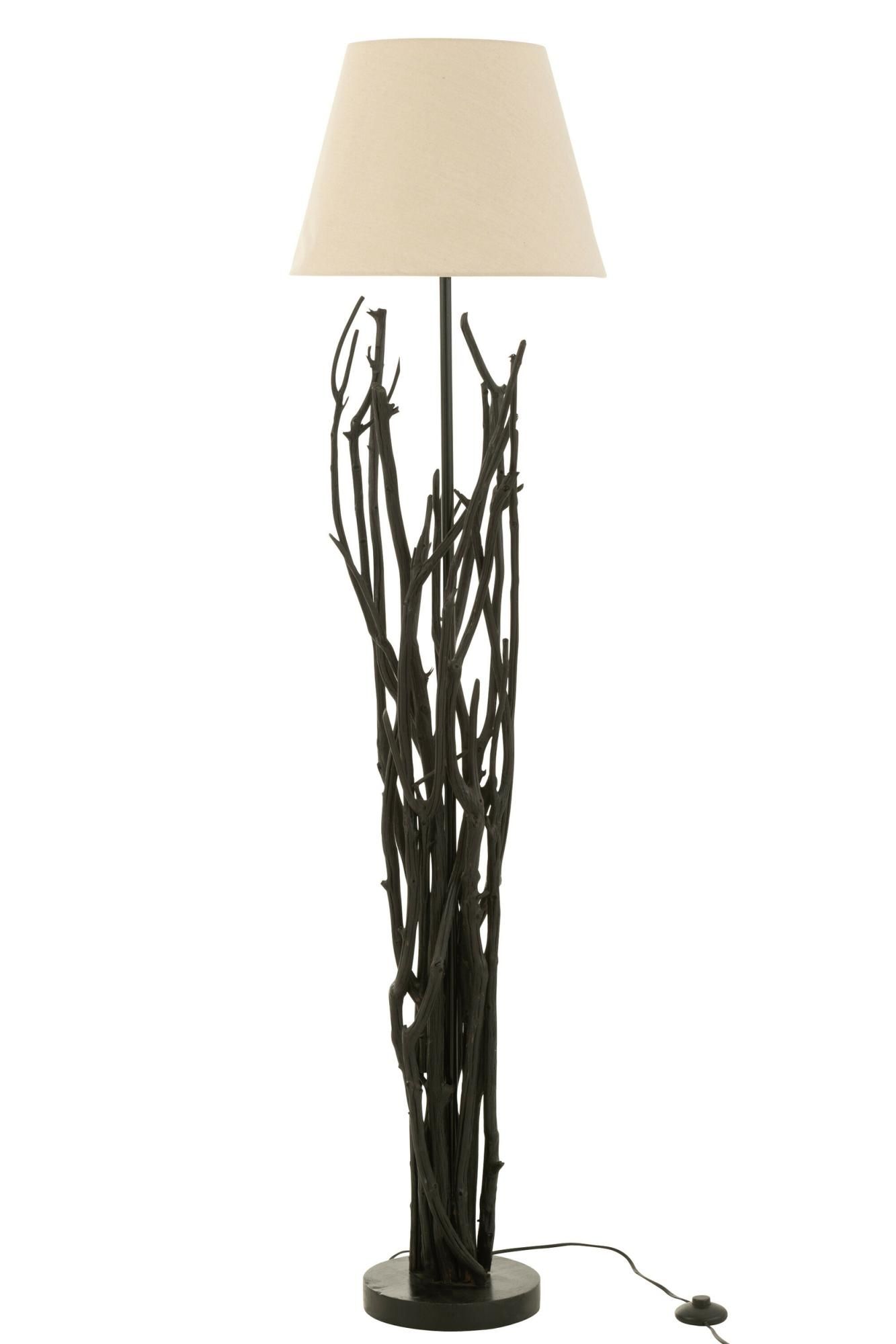 LAMPADAIRE BRANCHES BOIS DE MARRONNER NOIR | Leroy Merlin