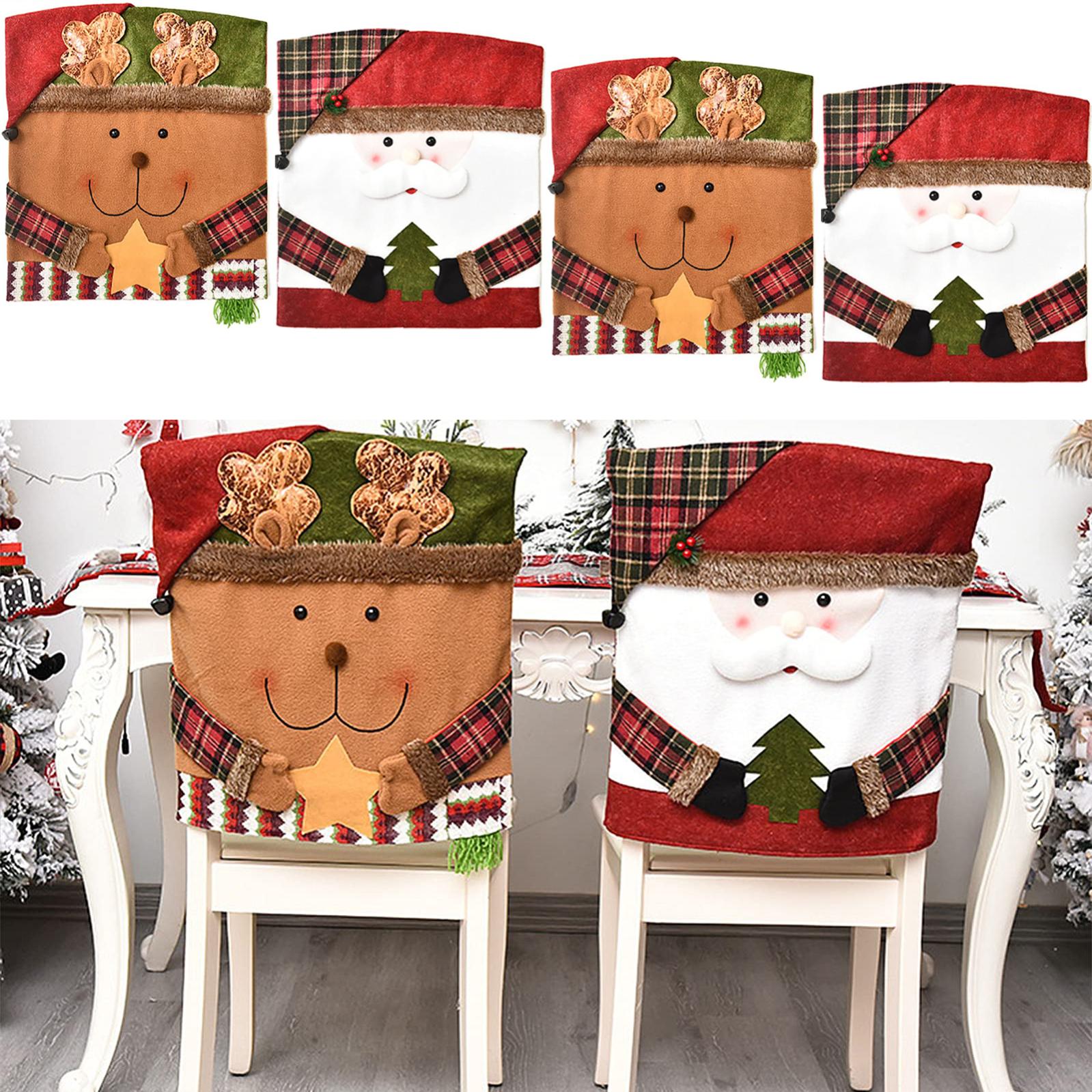 ABOOFAN Capa De Cadeira Xadrez Acessórios Para Casa Decoração Capas De Cadeira  Xadrez Decoração Para Casa Estiramento Capa De Cadeira De Jantar Capa De  Cadeira De Natal Slipcover Cadeira