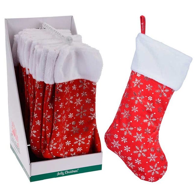 Juego de 2 calcetines de Navidad blancos como la nieve para mascotas,  calcetines de Navidad con copos de nieve y lentejuelas, con forma de hueso