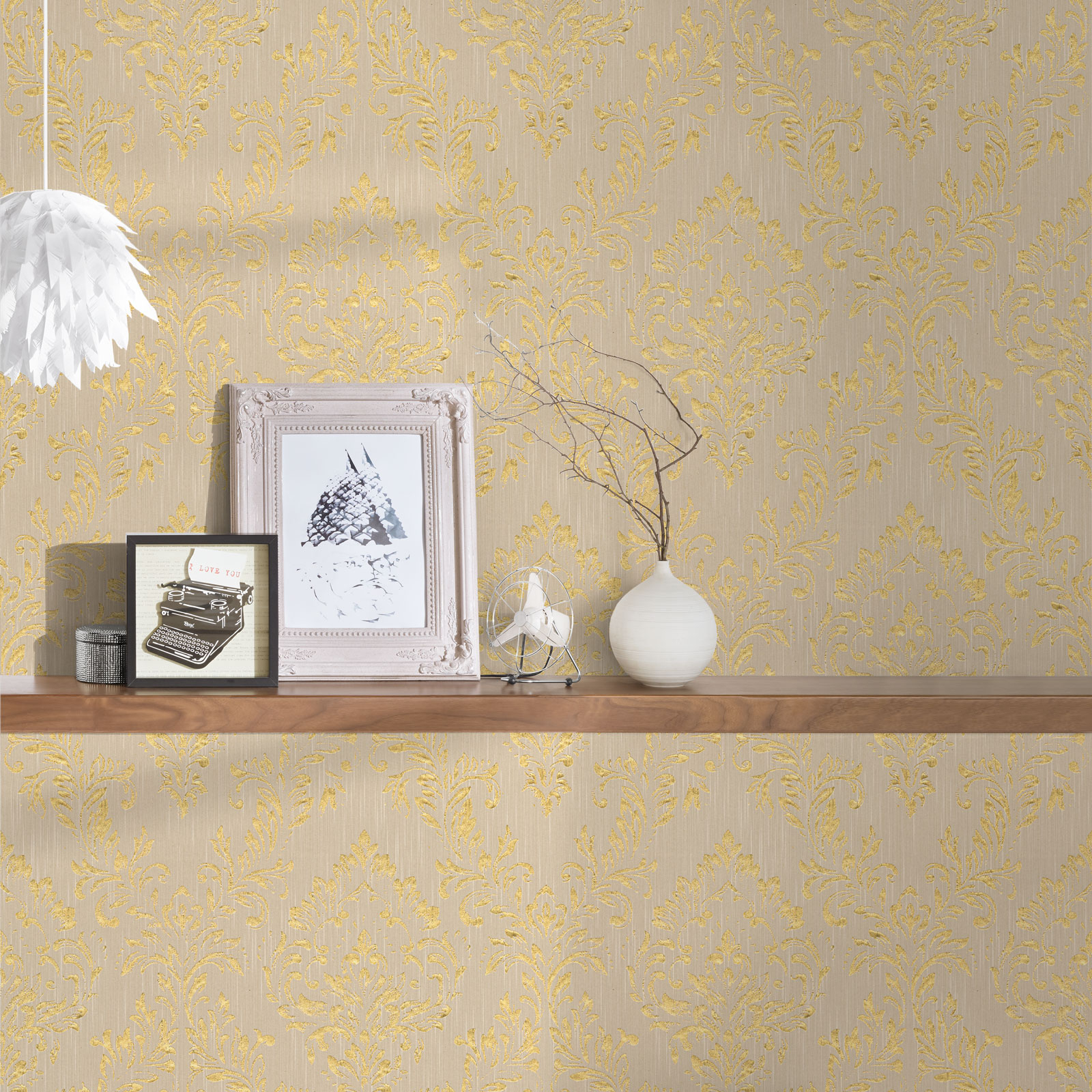 Papel pintado marrón topo y dorado estilo retro papel pintado vinílico con relieve papel pintado moderno para sala de estar