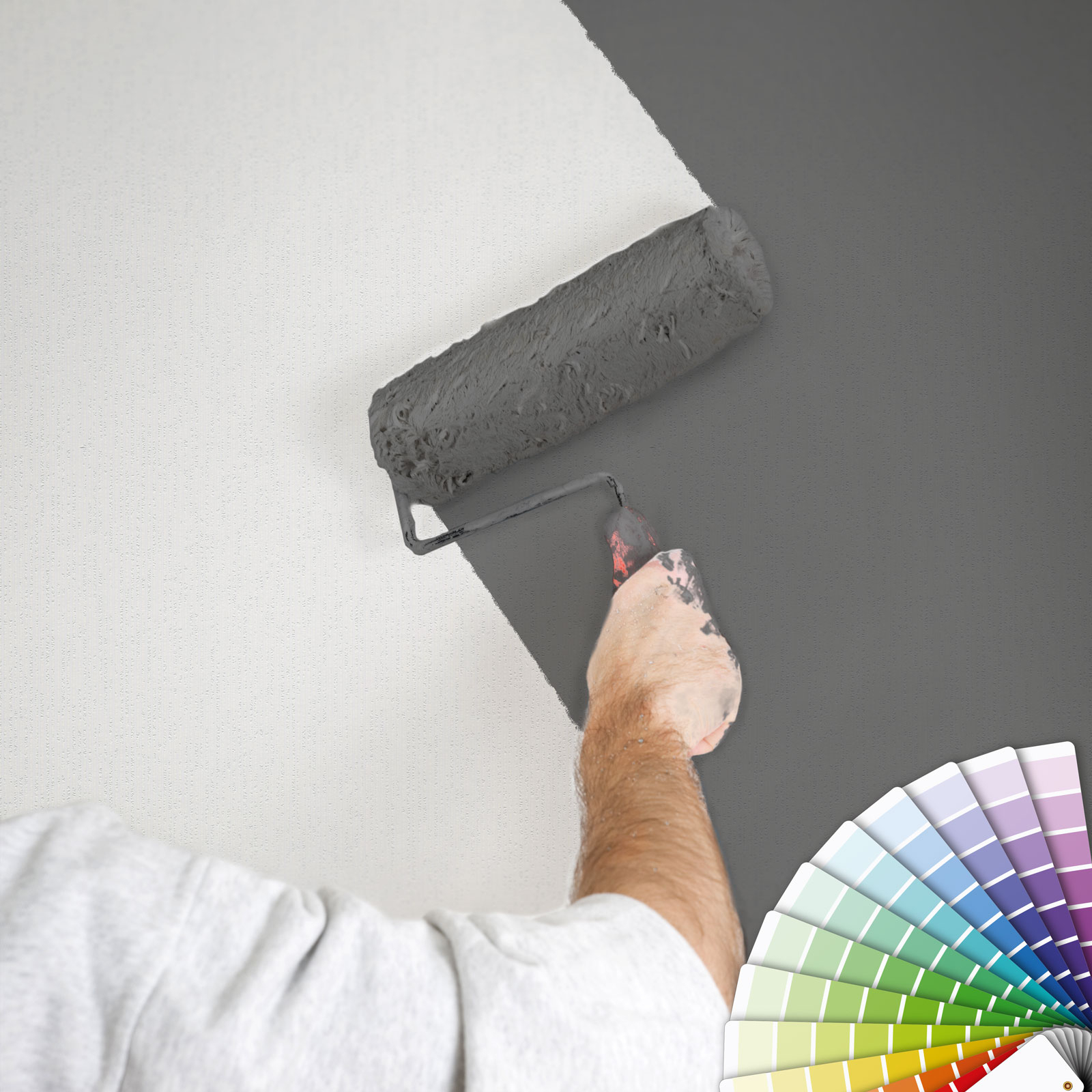 Papel pintado gris claro imitación cemento papel pintado de pared gofrado papel pintado moderno con textura realista