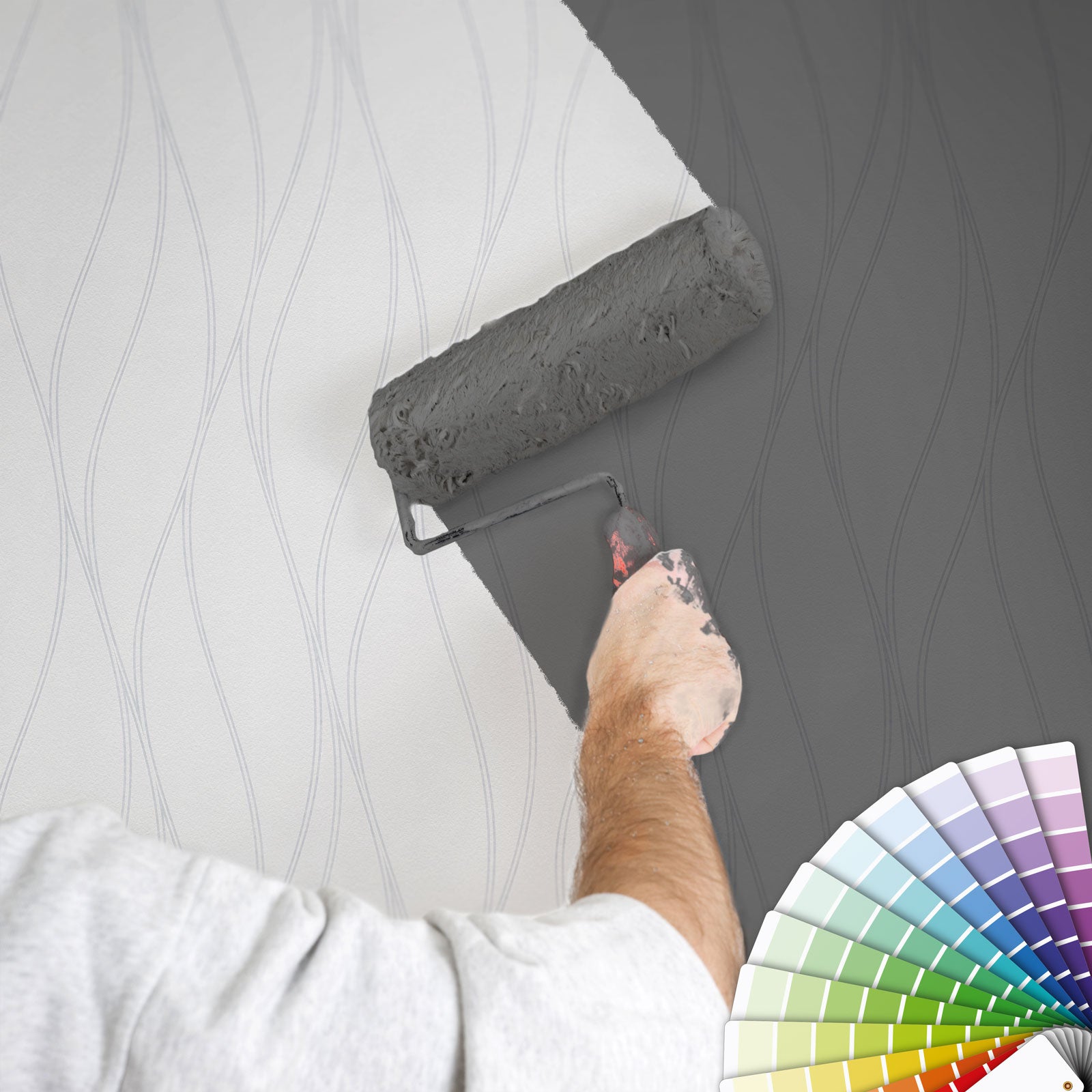 Papel pintado vintage estilo retro papel pintado de pared gofrado para sala de estar, oficina papel pintado creativo con rayas