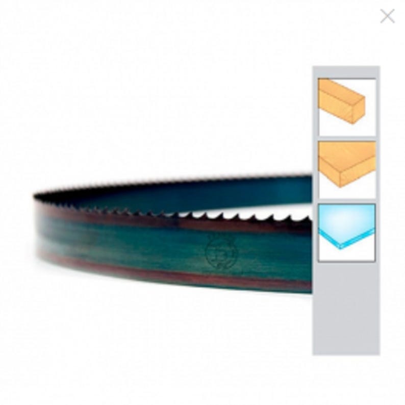 SBM - Set Di 3 Lame Per Sega A Nastro In Acciaio, 1575 X 6 X 0,36 Mm