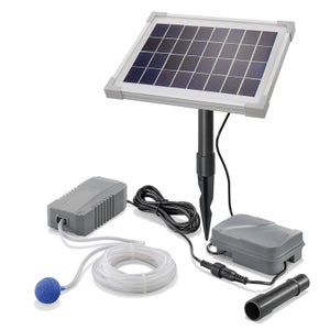 Kit pompe solaire bassin 470L-5W - ESOTEC - Système de pompe solaire avec  boîte de filtration - Gris - Cdiscount Jardin