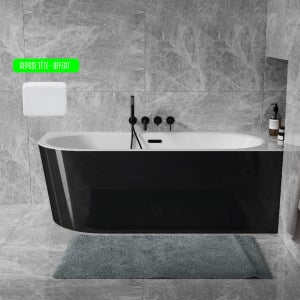 Xenz vidage de baignoire et combinaison trop-plein noir mat - BB121-29 