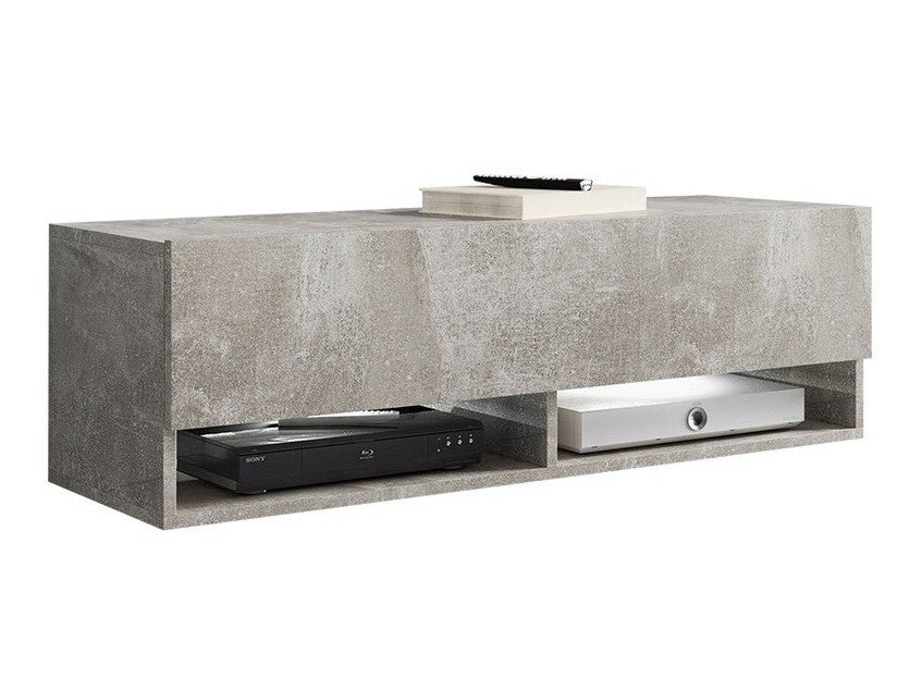Mesa de tv sarasota 117, hormigón, número de puertas: 1.00, 100x30x33cm