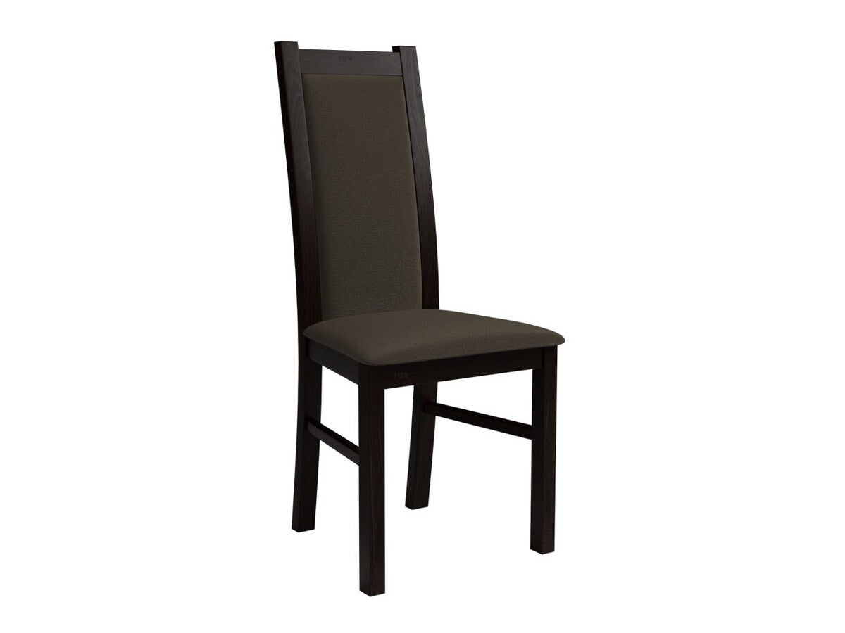 Silla sparks 116, negro, wengué, 95x44x40cm, tapiz, de madera, madera
