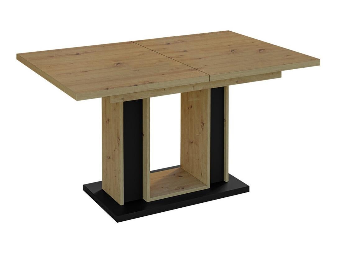 CDF Tavolino Moderno 1P - Rettangolare 90x58x50 Cm - Colore Antracite E Rovere Artisan - Con Ripiano Portariviste