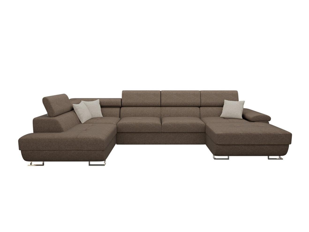 Wiuzo Divano letto con funzione di sonno, divano a forma di L, mobili imbottiti, poltrona lounge con spazio di archiviazione e portabevande