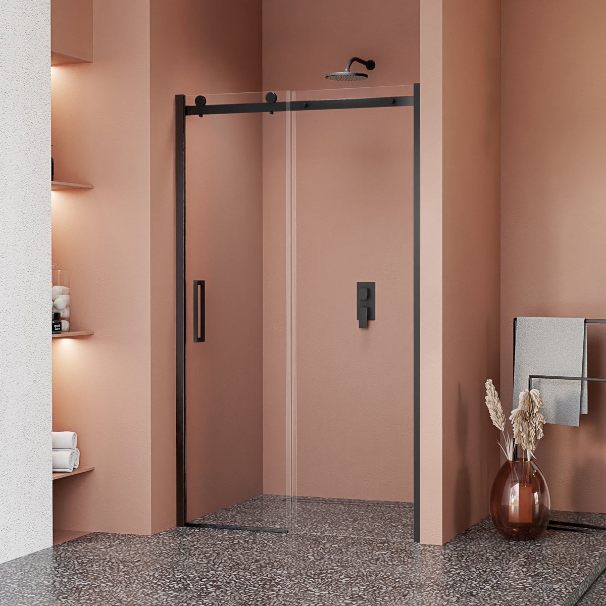 Tirador universal estándar para puerta de mampara de ducha MATE