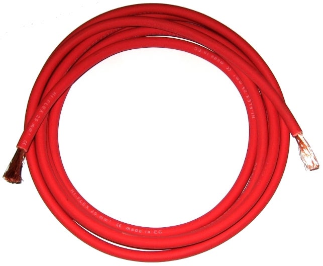 Câble 16mm2 extra souple rouge le mètre