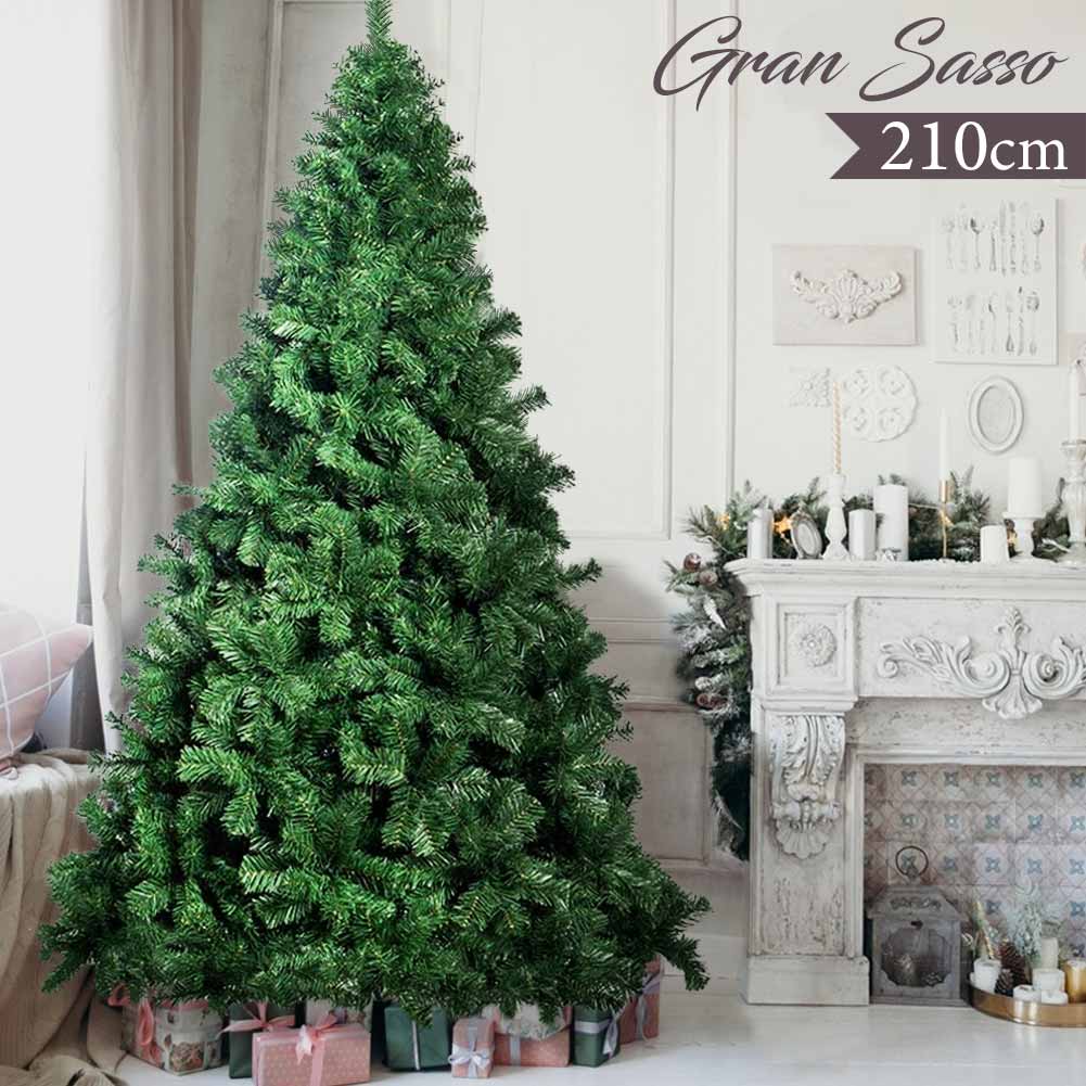 Tronco Per Albero Di Natale 210 Cm Albero Di Natale 210 cm Gran Sasso Super Folto 1417 Rami Pino Verde
