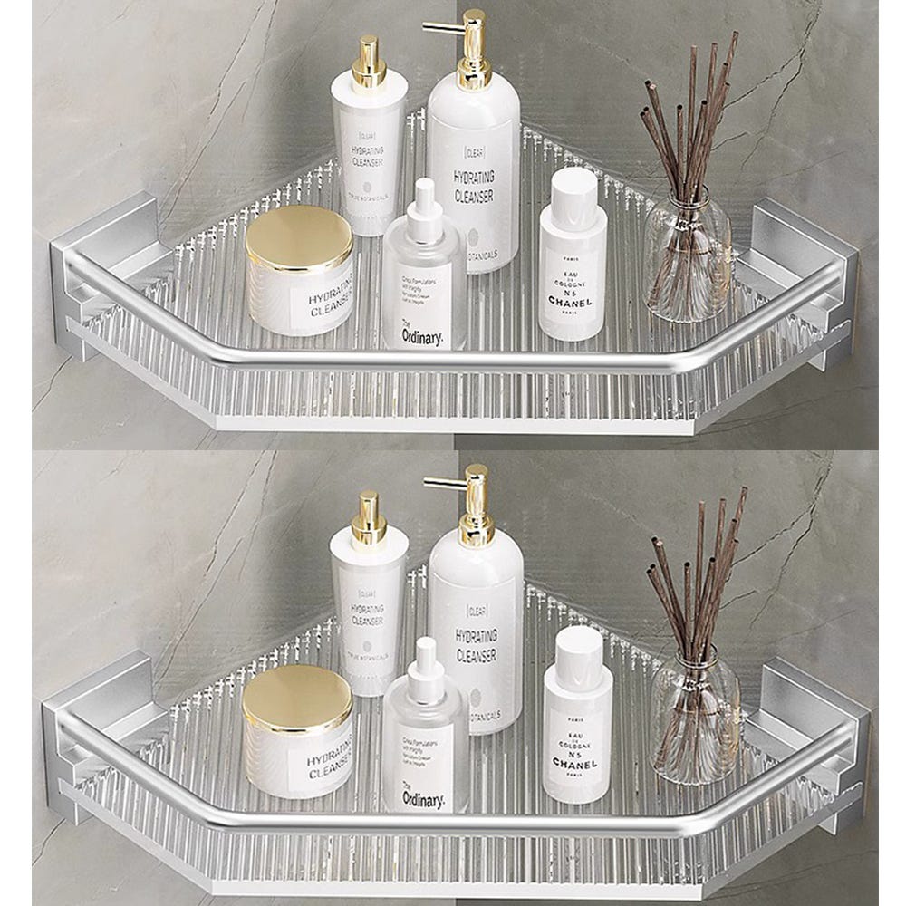 Acheter Étagère d'angle murale pour salle de bain, en aluminium doré  brossé, étagère de douche, porte-shampooing de bain