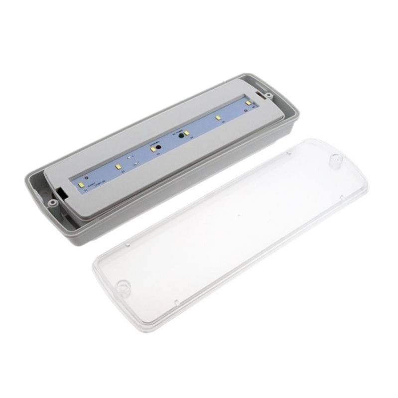Luz De Emergencia Estanca Led Ip65 3W 3 Hrs De Autonomía