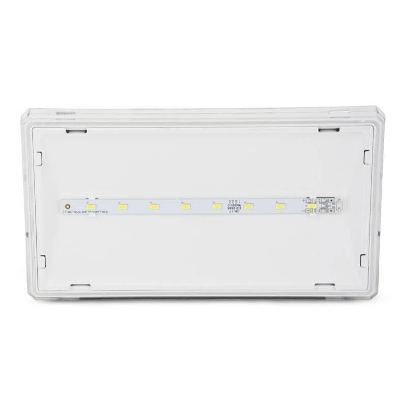 Luz De Emergencia Led Exit S 150 Lumens Ip42 Permanente | Transparente En Oferta Luz De Emergencia Led Exit S 150 Lumens Ip42 Permanente