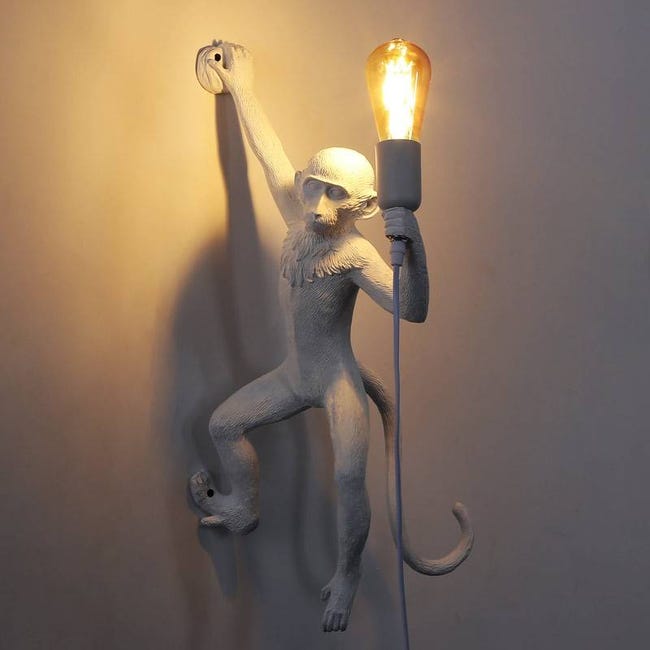 Applique murale Blanche FRANCY 1 ampoule en résine