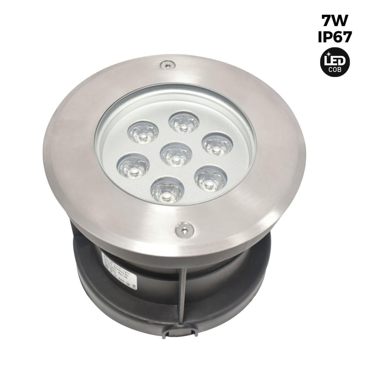2 Faretti LED Orientabili ATOMANT Da Incasso 7W 6500K 650 Lumen - Taglio 65mm, Driver Incluso, 30.000 Ore