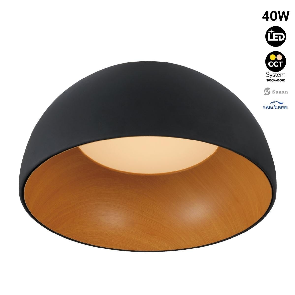 WOFI Lampada Da Soffitto LED 15W 1100 Lumen - Design Classico E Luce Calda - 6