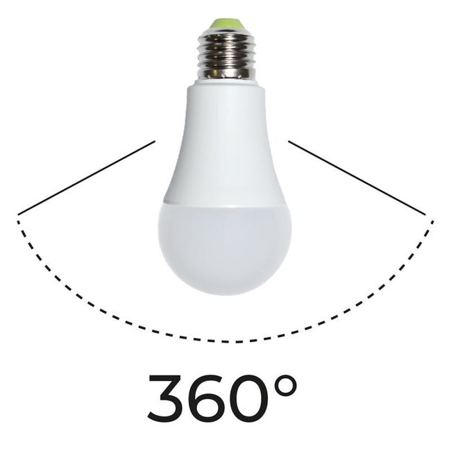 Bombilla LED con sensor de movimiento 7W A60 - Blanco Cálido