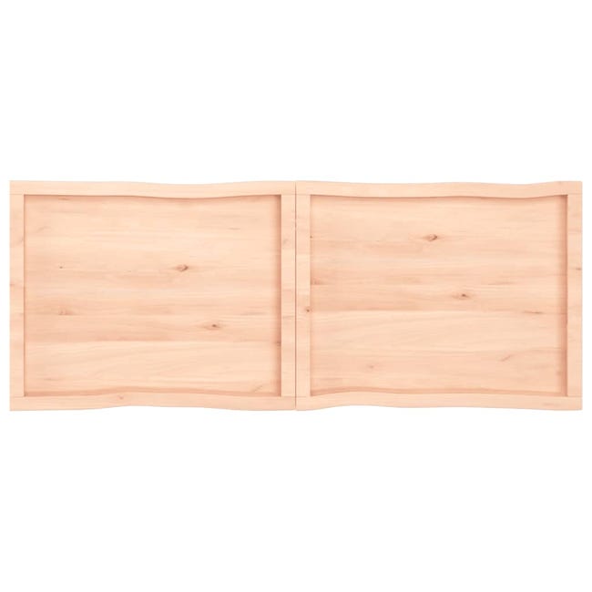 Tablero para mesa rechapado en madera de roble 92,5x185x4,8 cm lados forma  árbol
