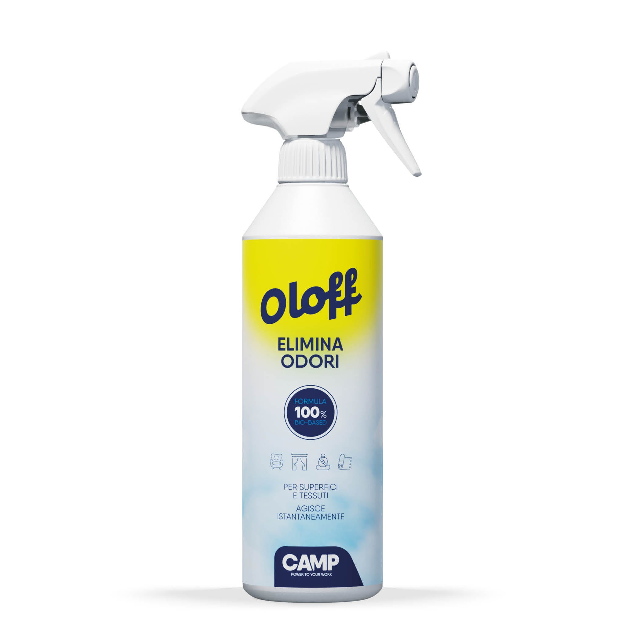 Camp OLOFF AIR, Elimina odori spray, per superfici, tessuti e ambienti