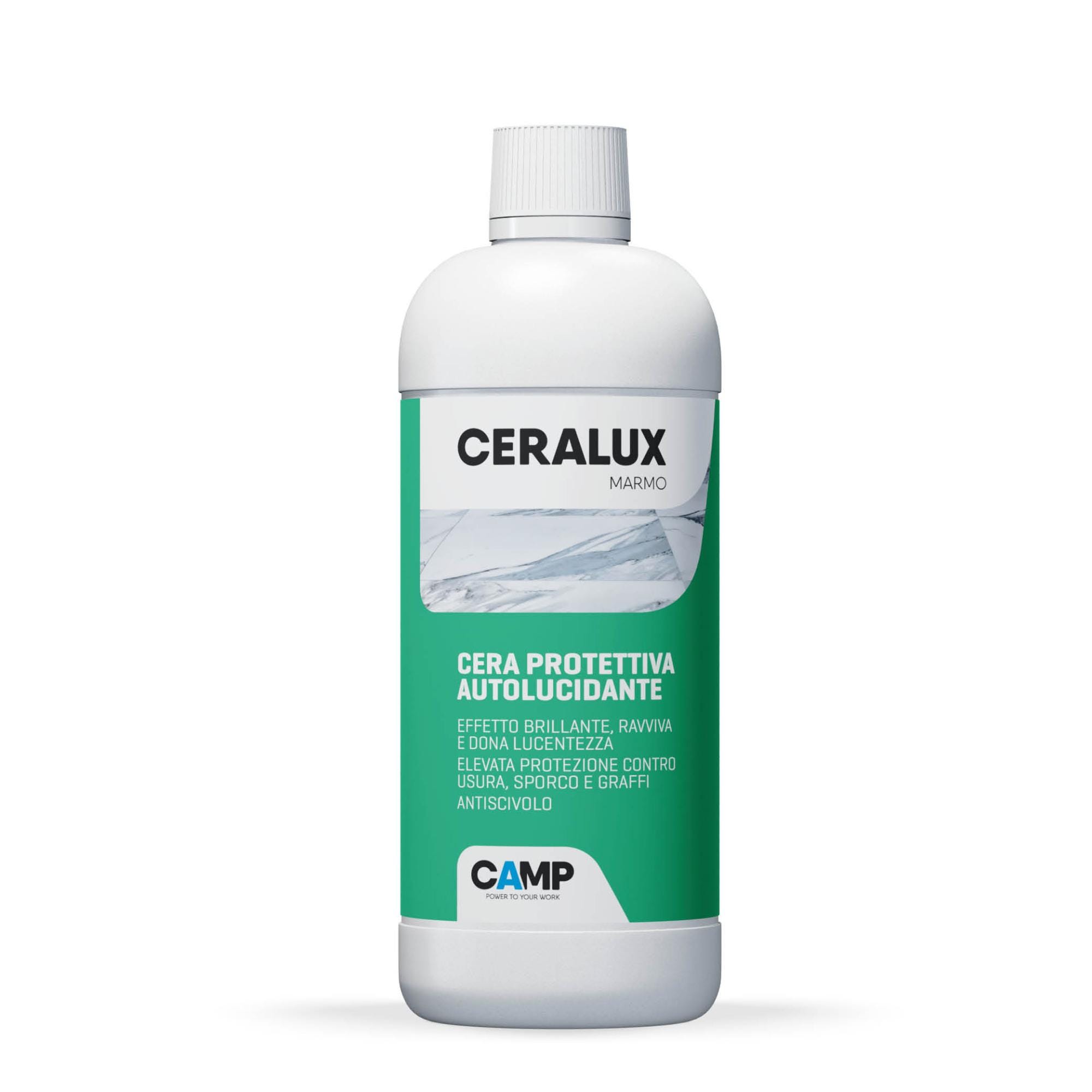 Camp CERALUX Marmo, Cera metallizzata autolucidante protettiva specifica  per marmo, Anti-graffio, A elevata concentrazione