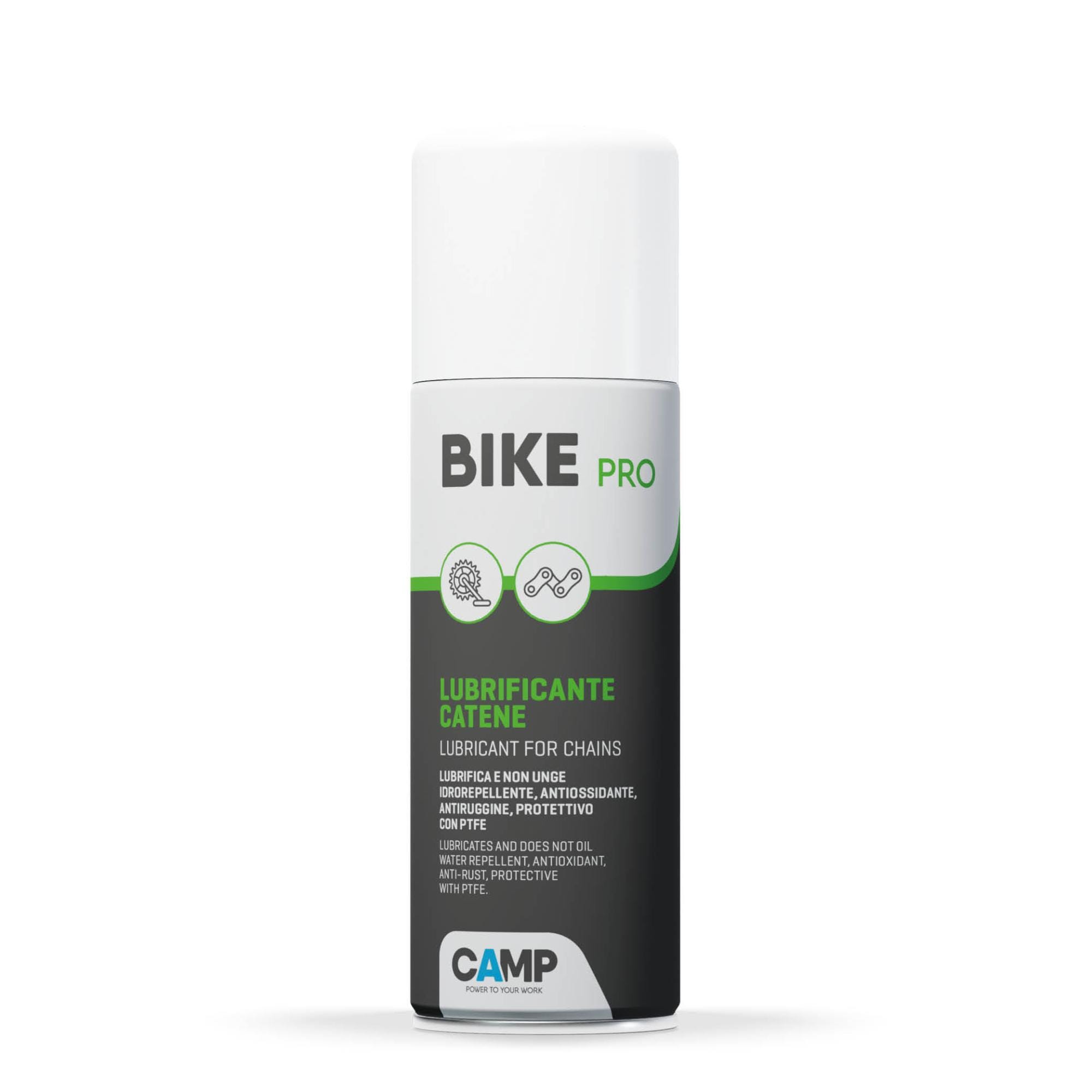 Camp BIKE PRO, Lubrifiant pour chaîne de vélo, formule avec PTFE