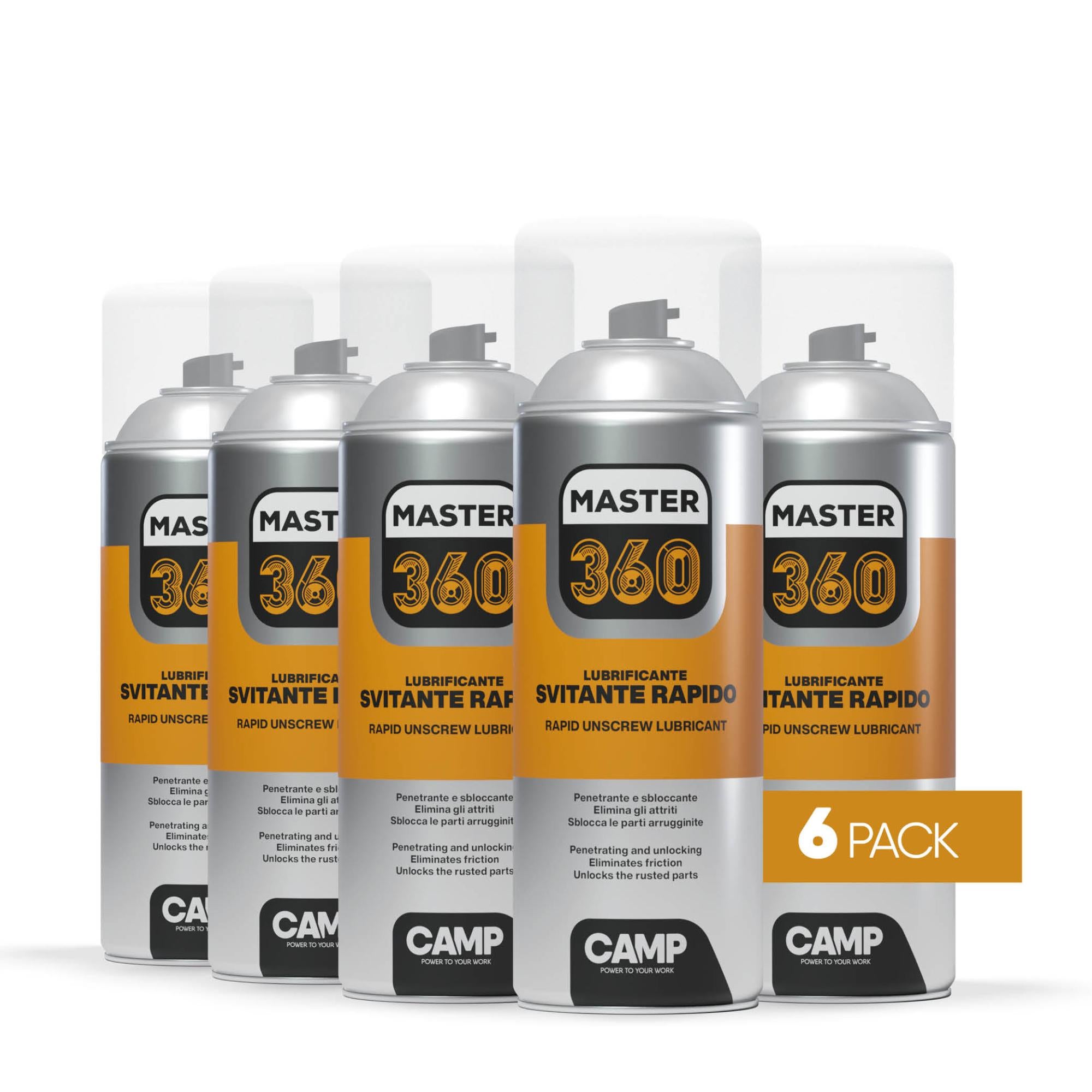 File. Camp 360 Camp MASTER 360 Dévissage rapide, Lubrifiant polyvalent, 400 mlX6 ...