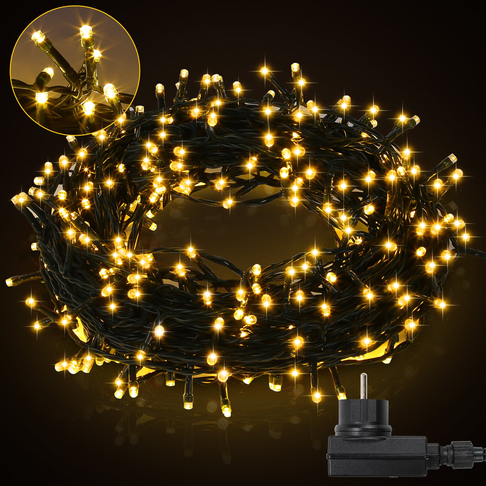 Guirlande lumineuse DEL avec 8 modes d′éclairage - Intérieur