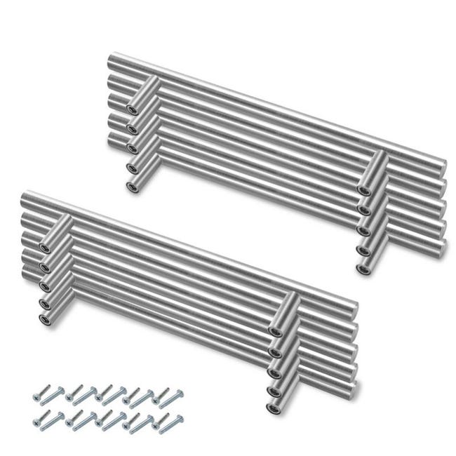 Cabinet In Acciaio Inox Maniglie Porta Della Cucina T Bar Etero Handle Pull Manopole Mobili Hardware VT-01.001 - Foto 1