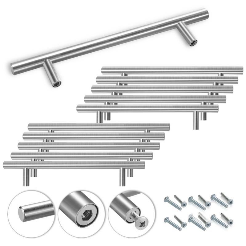 Maniglie Per Mobili Moderne - Set Da 6 Pezzi Nere In Lega Alluminio Per Cucina, Camera E Bagno - Foto 4