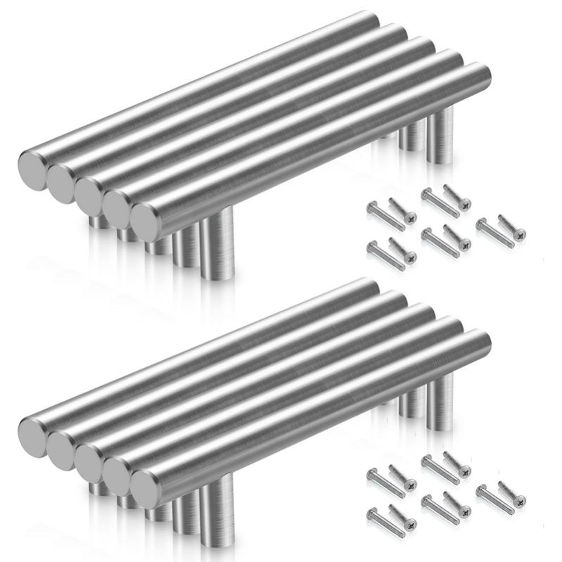 Cabinet In Acciaio Inox Maniglie Porta Della Cucina T Bar Etero Handle Pull Manopole Mobili Hardware VT-01.001 - Foto 5