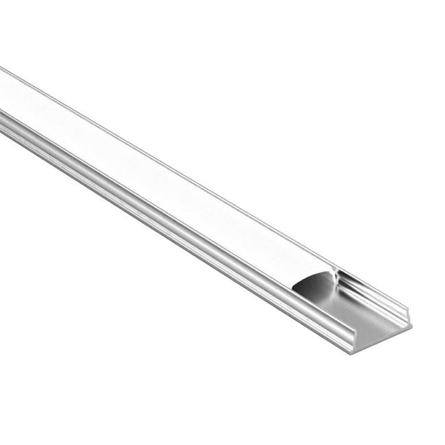 Perfíl Aluminio para Tira LED Difusor Opal 1M WR-2212 x 1M