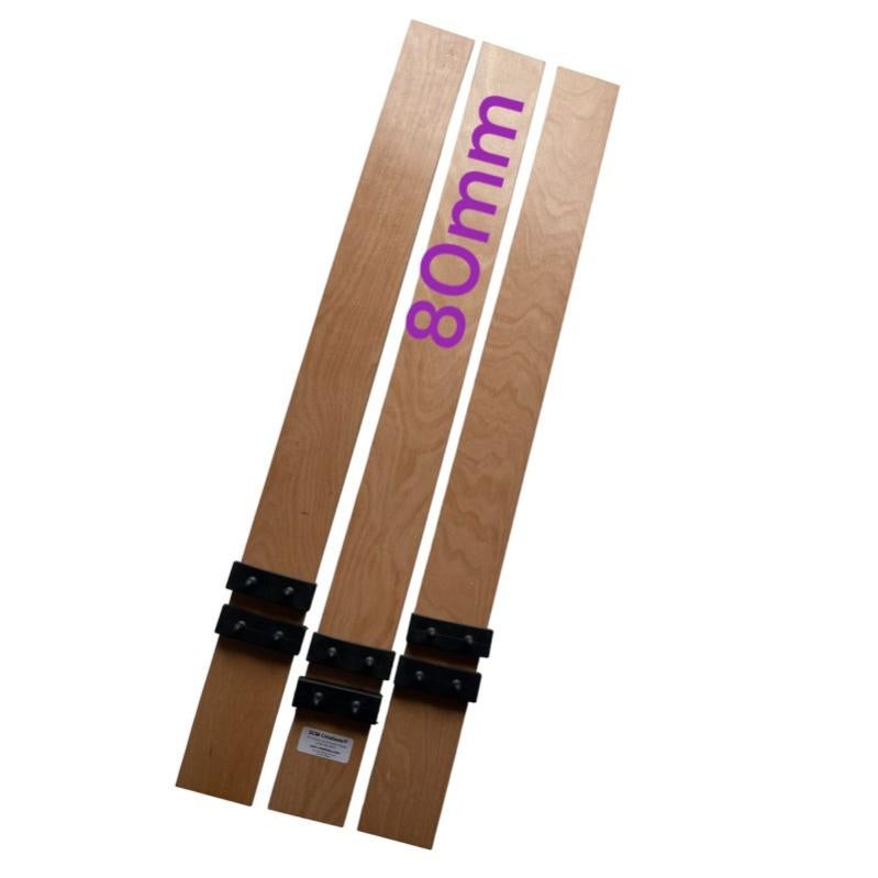 Lot De 3 Lattes Pour Lit SCM Créations - Hêtre 7 Plis, 700x53x8mm, Fabriqué En France, Qualité Durables
