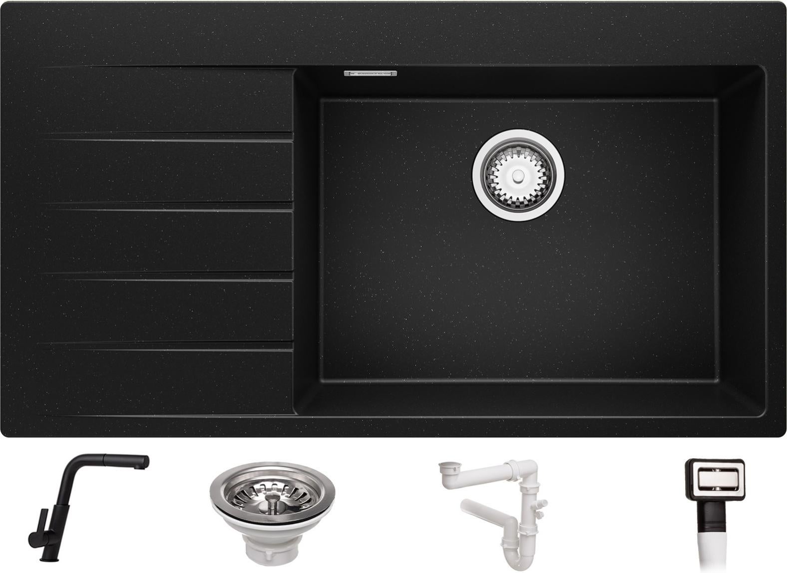 Tavolo Da Cucina Estensibile ASTIMESA Con Ala Ribaltabile, 90x50/70 Cm, Colore Amazzone, Struttura Alluminio