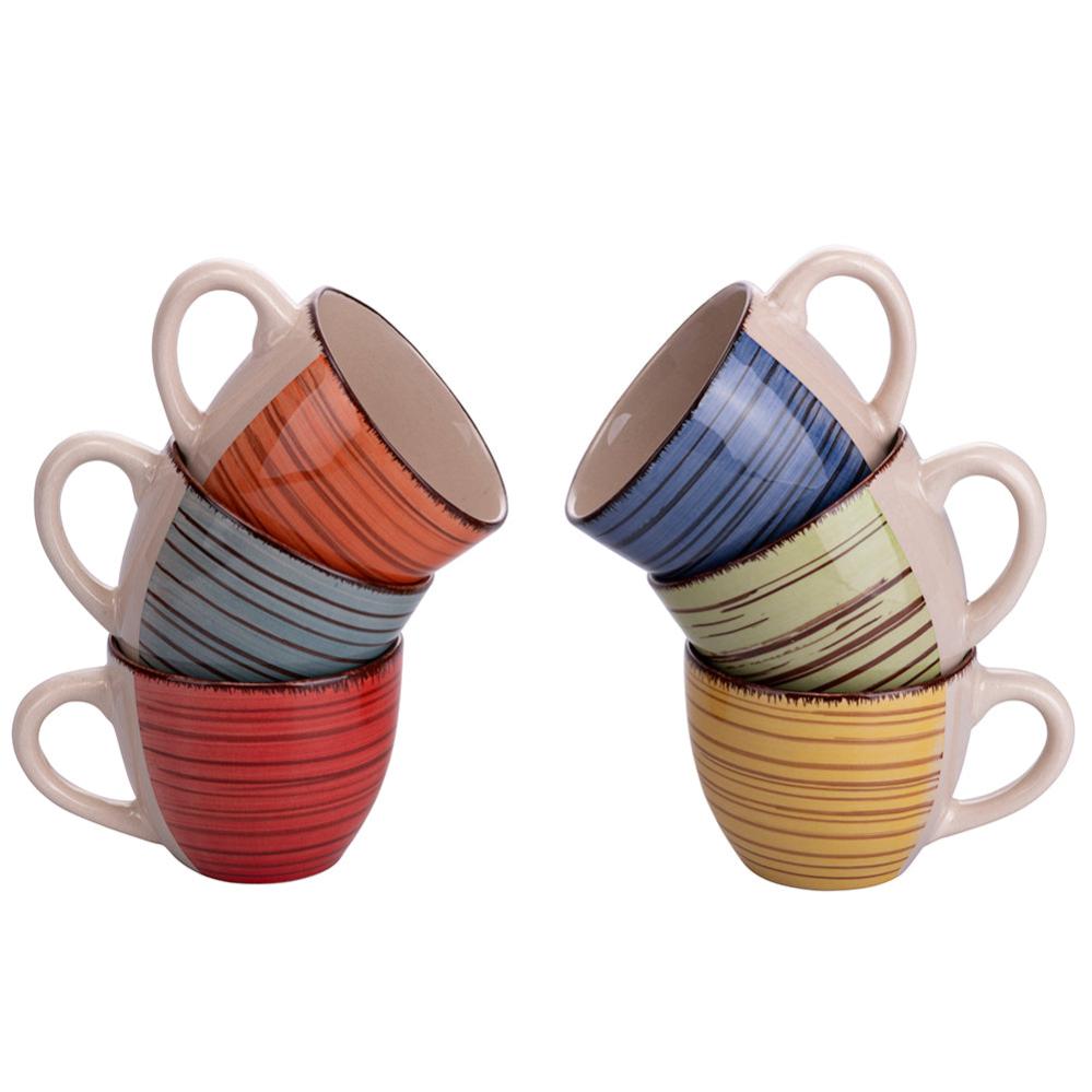 Enesco 6001042 Tazza da Caffè in Gres, Multicolore