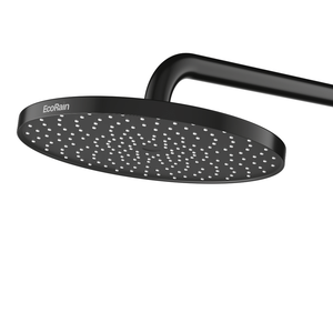 Pommeau de douche noir ultra-mince avec bras, pluie, montage mural,  accessoires HOShower, 256, 8 po, 10/12 po