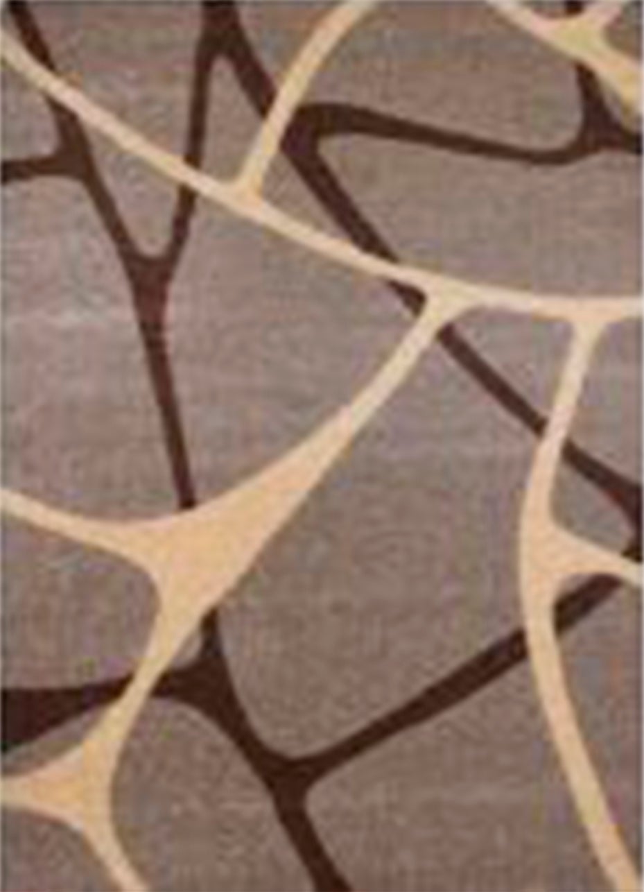 Alfombra de hogar 100% polipropileno 105 x 150 cm modelo sofia color castor - crevicosta.