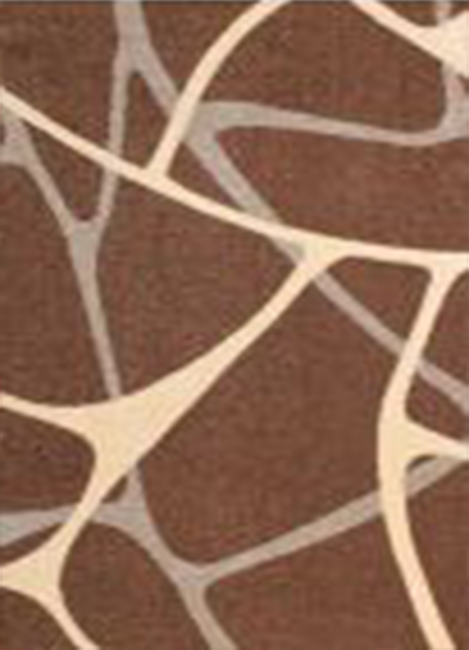 Alfombra de hogar 100% polipropileno 190 x 280 cm modelo sofia color marrón - crevicosta.