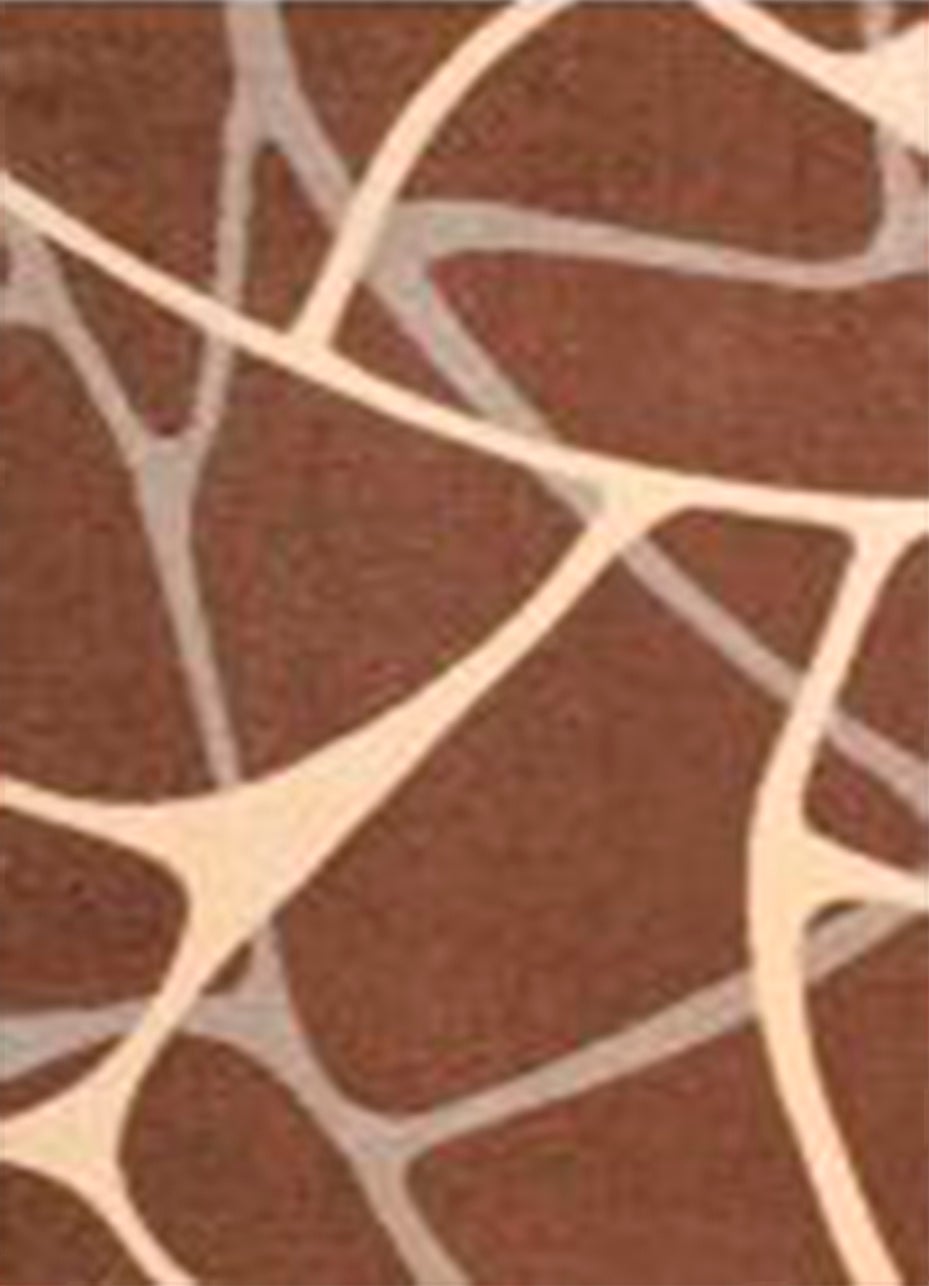 Alfombra de hogar 100% polipropileno 160 x 230 cm modelo sofia color marrón - crevicosta.