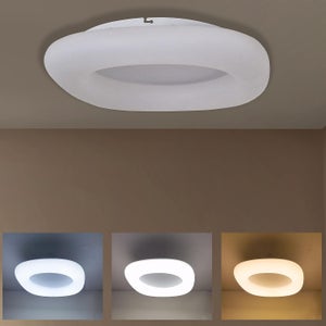 Applique Lampada Led a Parete Moderna con Telecomando Dimmerabile  Plafoniera Soggiorno LED SMD Alluminio PVC Luce Calda Naturale Fredda  Soggiorno Appl