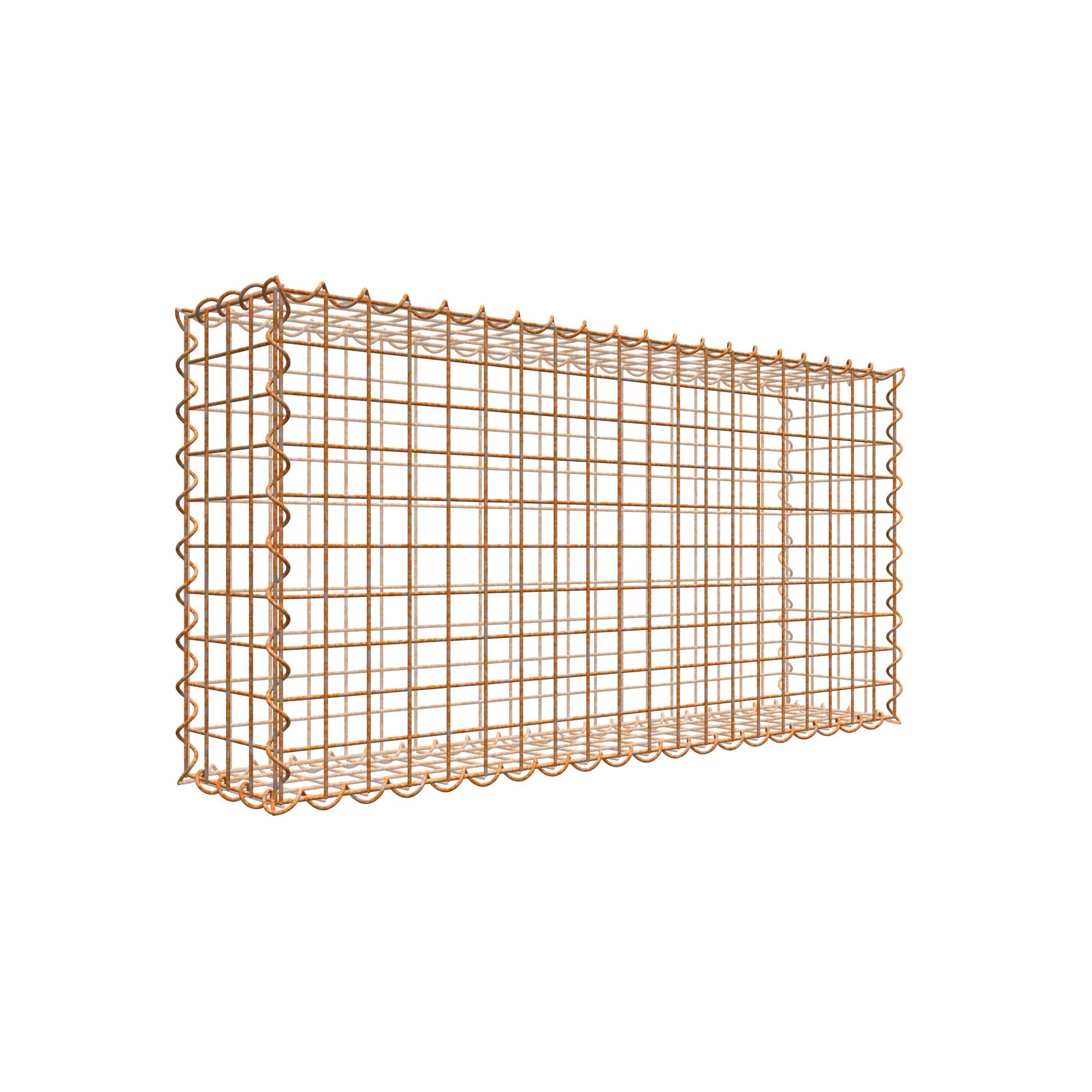 Border vierkant 120 x 120 x 50 cm - Blumeta Cortenstaal Producten
