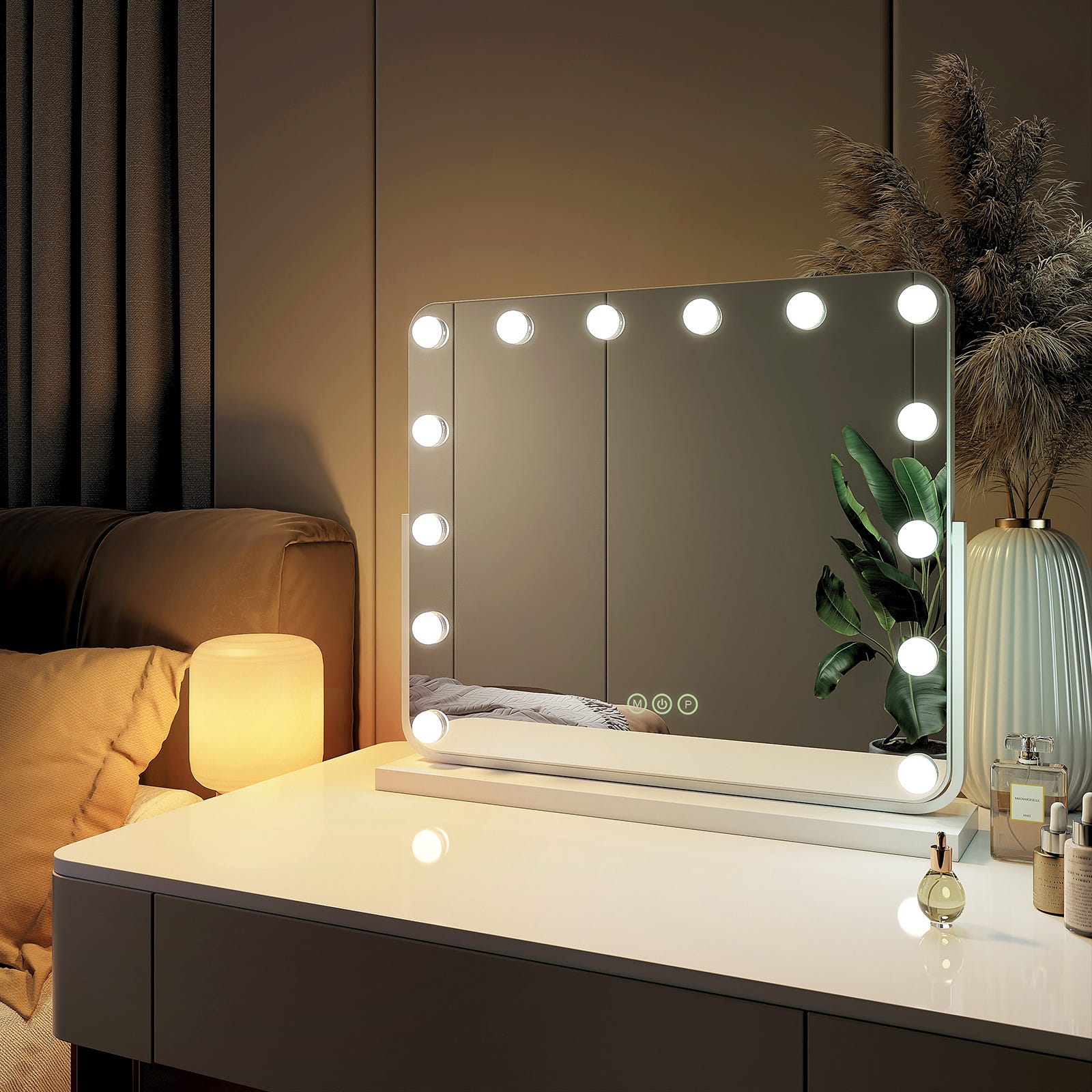 EMKE Hollywood miroir de courtoisie avec lumière, 60x51.6cm