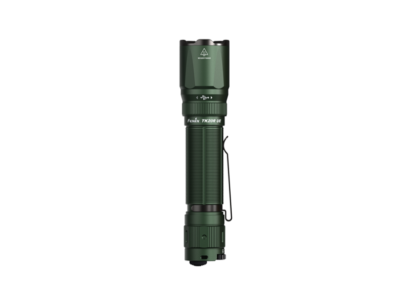 Lampe Torche Tactique Fenix TK20R UE Rechargeable USB-C - 2800 Lumens, Verte, étanche IP68, Autonomie 40h, Portée 465m