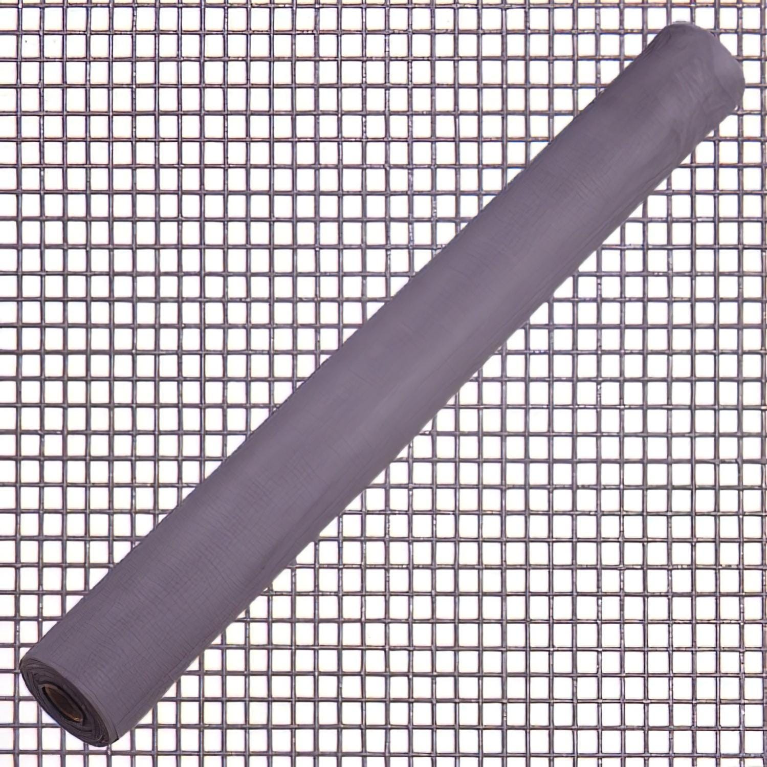 Tela mosquitera fibra vidrio gris 18x16/150 cm. rollo 50 metros